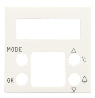 картинка Накладка будильника с термометром 8149.5, 2 мод. белый Zenit ABB от магазина Электротехника