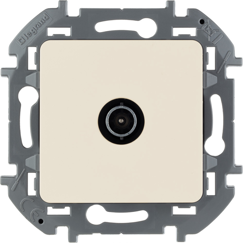 картинка Розетка 1-я TV СУ проходная механизм Слоновая кость INSPIRIA !!! от магазина Электротехника