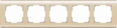 картинка Рамка 5-пост. шампань Stream от магазина Электротехника