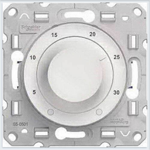 картинка Термостат для пола 16А 230В датчик температуры белый ODACE от магазина Электротехника
