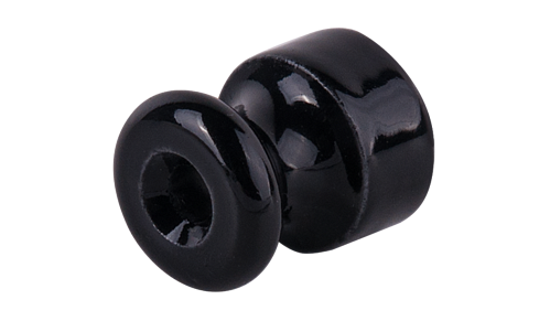 картинка Изолятор с крепежом (комплект 50шт) черный Ретро Werkel от магазина Электротехника
