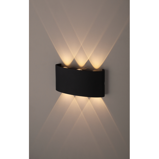 картинка Светильник декор. LED  6x1Вт 3000К IP54 черный ЭРА от магазина Электротехника