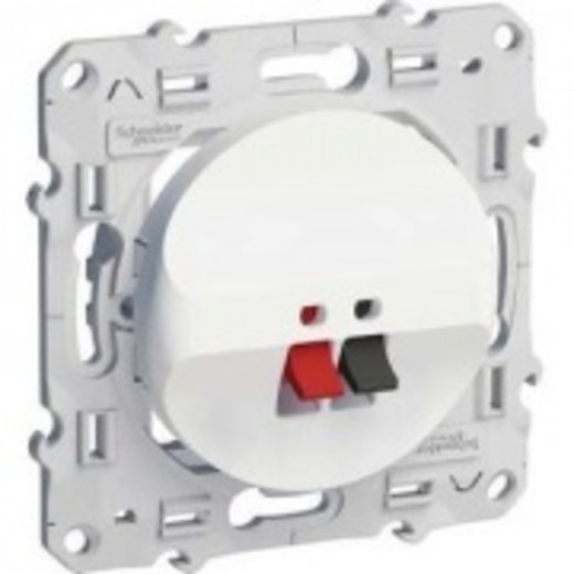 картинка Розетка 1-я акустическая механизм белый ODACE от магазина Электротехника