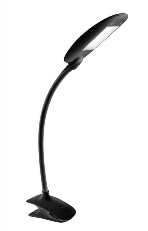 картинка Светильник настольный LED  6W 350Лм 4000К сенсорн., на прищепке черный Camelion от магазина Электротехника