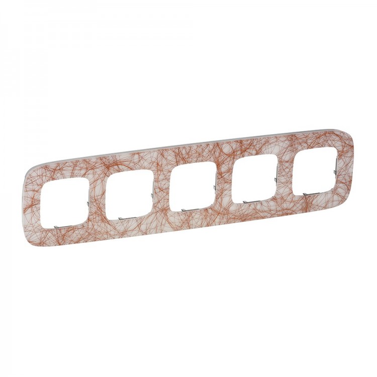 картинка Рамка 5-пост. универсальная Итальянская фантазия Valena ALLURE от магазина Электротехника