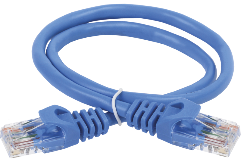 картинка Коммутационный шнур (патч-корд), кат.5Е UTP,  2м, синий ITK от магазина Электротехника
