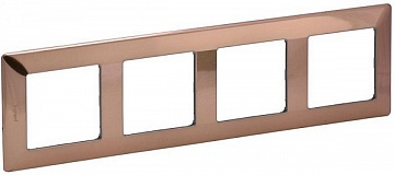 картинка Рамка  4-пост. Медь Valena LIFE от магазина Электротехника