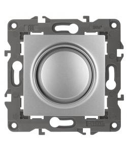 картинка Светорегулятор поворотно-нажимной 250-400Вт алюминий Elegance Эра от магазина Электротехника