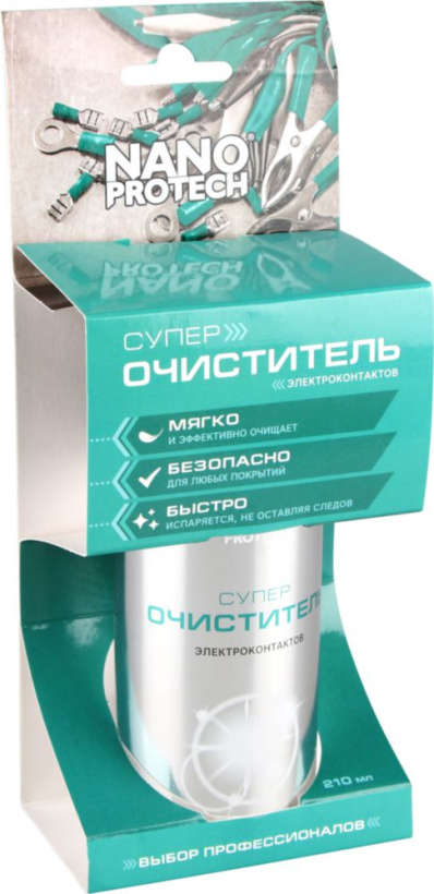 картинка Аэрозоль Очиститель электроконтактов 210мл Nanoprotech от магазина Электротехника