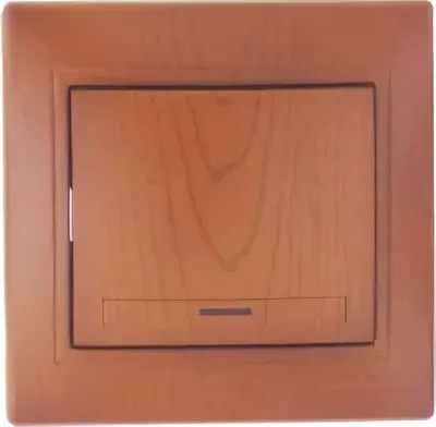 картинка Выключатель 1-кл. c подсветкой, сосна Mira Lezard от магазина Электротехника