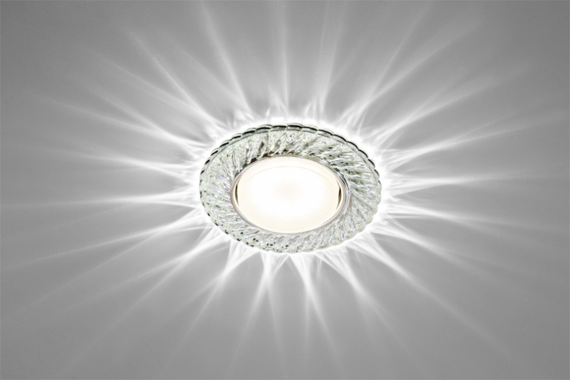 картинка Светильник GX53 встр. 35x90 прозрачный CRISTAL LED 22 Max Light !!! от магазина Электротехника