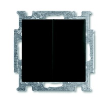 картинка Выключатель 2-кл. 10А СУ механизм шато/черный Basic 55 от магазина Электротехника