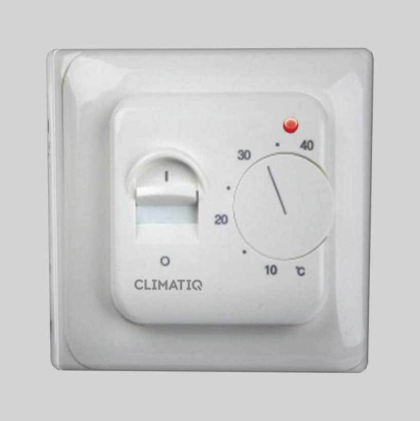 картинка Терморегулятор CLIMATIQ BT белый (механическое управление) от магазина Электротехника