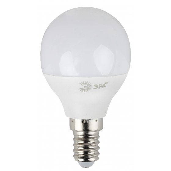 картинка Лампа LED  5 Вт E14 (400lm) 2700К 230В "шар"  ЭРА  от магазина Электротехника