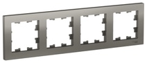 картинка Рамка 4-пост. сталь  ATLAS DESIGN от магазина Электротехника
