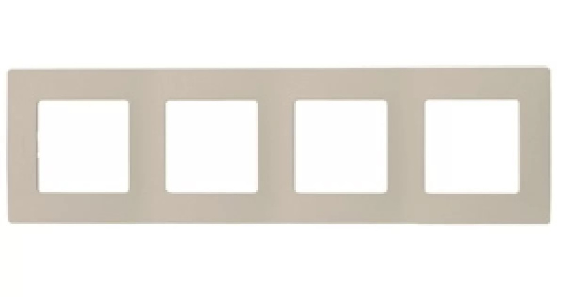 картинка Рамка 4-пост. Слоновая кость Etika от магазина Электротехника