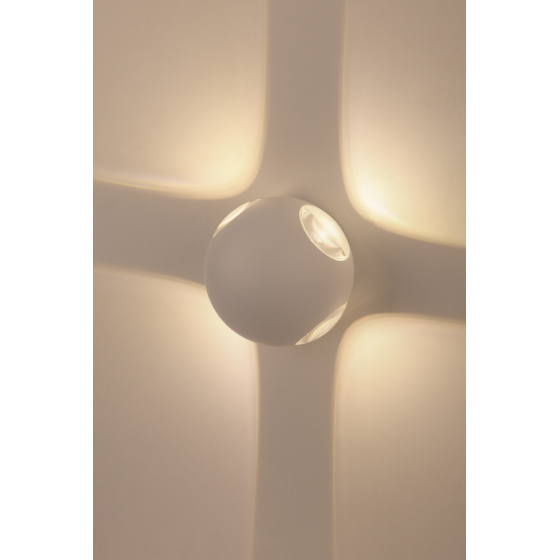 картинка Светильник декор. LED  4x1Вт 3000К IP54 белый шар ЭРА от магазина Электротехника