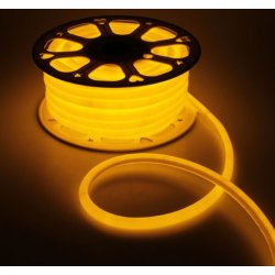 картинка Гибкий Неон LED SMD, форма - D, жёлтый, 120 LED/м,  бухта 100м от магазина Электротехника