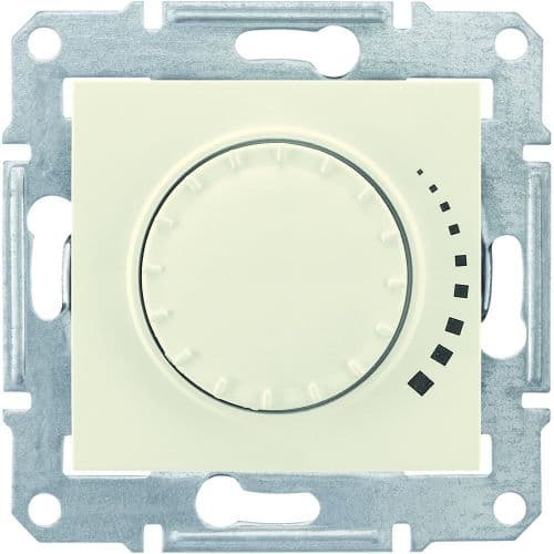 картинка Светорегулятор поворотно-нажимной 25-325ВА (R+RC) бежевый Sedna от магазина Электротехника