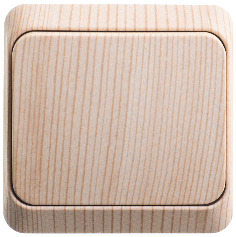 картинка Выключатель 1-кл. 10А ОУ в сборе Дача сосна ЭТЮД от магазина Электротехника