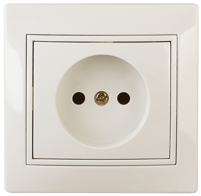 картинка Розетка 1-я 2P С/У  винт. клем. сл. кость Intro Plano от магазина Электротехника