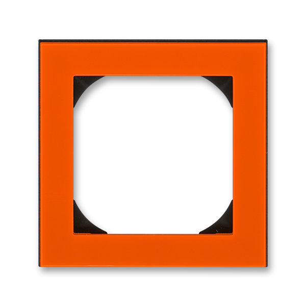 картинка Рамка 1-пост. 55х55 для механизмов BJE оранжевый / дымчатый чёрный LEVIT от магазина Электротехника