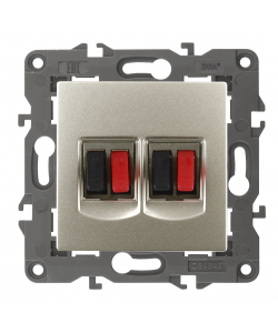 картинка Розетка 2-я аудио шампань Elegance Эра от магазина Электротехника