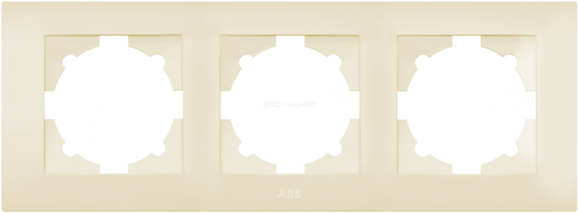 картинка Рамка 3-пост Крем( кр упак 12шт) Cosmo от магазина Электротехника