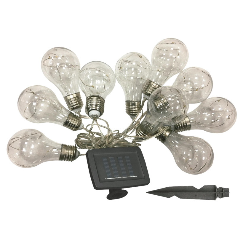 картинка Гирлянда на солнечной батареe USL-S-126-PT4000 BULBS 10LED IP44 разноцветный 1xАA Ni-Mh аккум. Uniel от магазина Электротехника