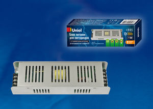 картинка Блок питания для свет. лент 200Вт 12V IP20, метал. корпус Uniel от магазина Электротехника