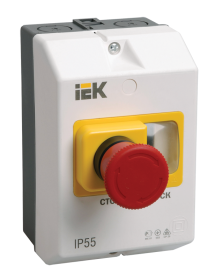 картинка Защитная оболочка с кнопкой "Стоп" IP55 ИЭК от магазина Электротехника