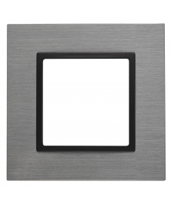 картинка Рамка 1-я металл титан+антрацит Elegance ЭРА  от магазина Электротехника