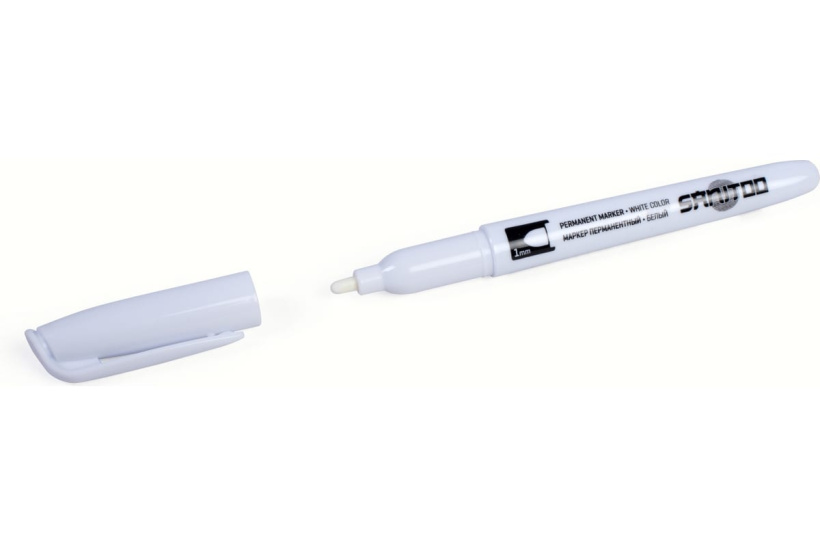 картинка Маркер перманентный 1мм белый Sanitoo от магазина Электротехника