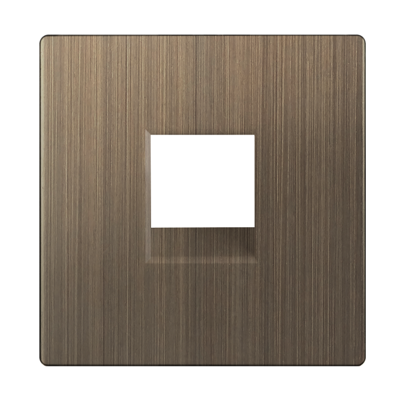 картинка Накладка розетки RJ45 и RJ11 бронзовый Werkel от магазина Электротехника