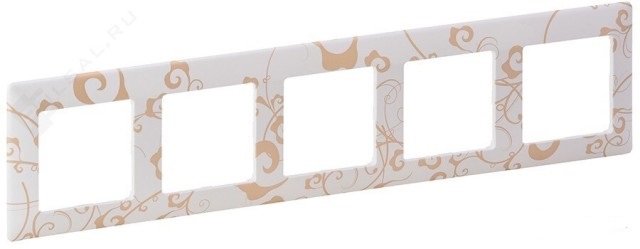 картинка Рамка  5-пост. ампир Белый Valena LIFE от магазина Электротехника