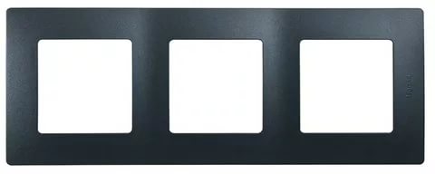 картинка Рамка 3-пост. антрацит Etika от магазина Электротехника