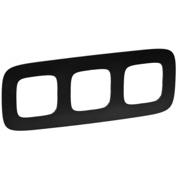 картинка Рамка 3-пост. универсальная Матовый черный Valena ALLURE от магазина Электротехника