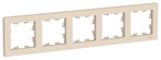 картинка Рамка 5-пост. бежевый ATLAS DESIGN от магазина Электротехника