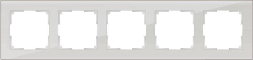картинка Рамка 5-пост. дымчатая (стекло) Favorit  от магазина Электротехника