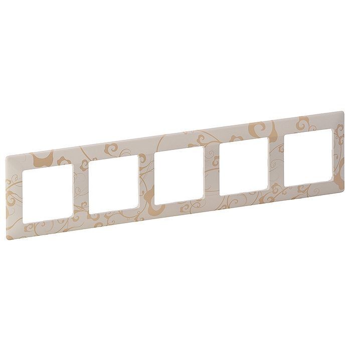 картинка Рамка  5-пост. ампир бежевый Valena LIFE от магазина Электротехника