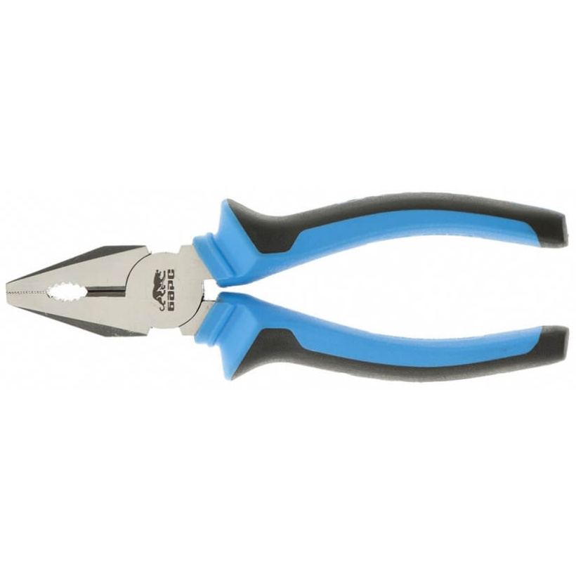 картинка Пассатижи 200мм комбинированные хром-ванадий двухкомпонент. рукоятки БАРС от магазина Электротехника