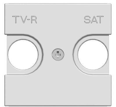 картинка Накладка для TV-R/SAT розетки, 2 мод, белый Zenit ABB от магазина Электротехника