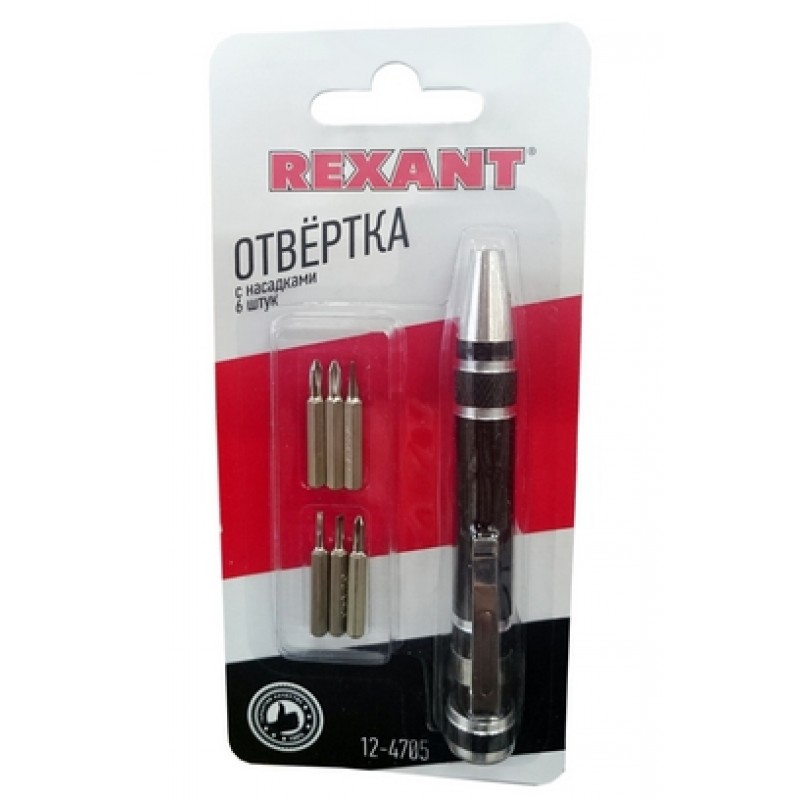картинка Набор отверток для точных работ 6 предметов REXANT от магазина Электротехника