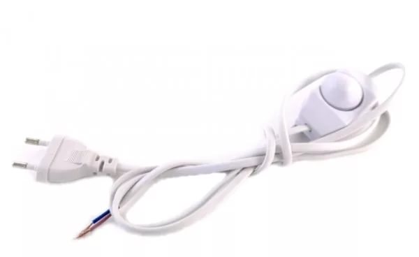 картинка Шнур для бра с диммером (регулятор света) 1,6м белый от магазина Электротехника