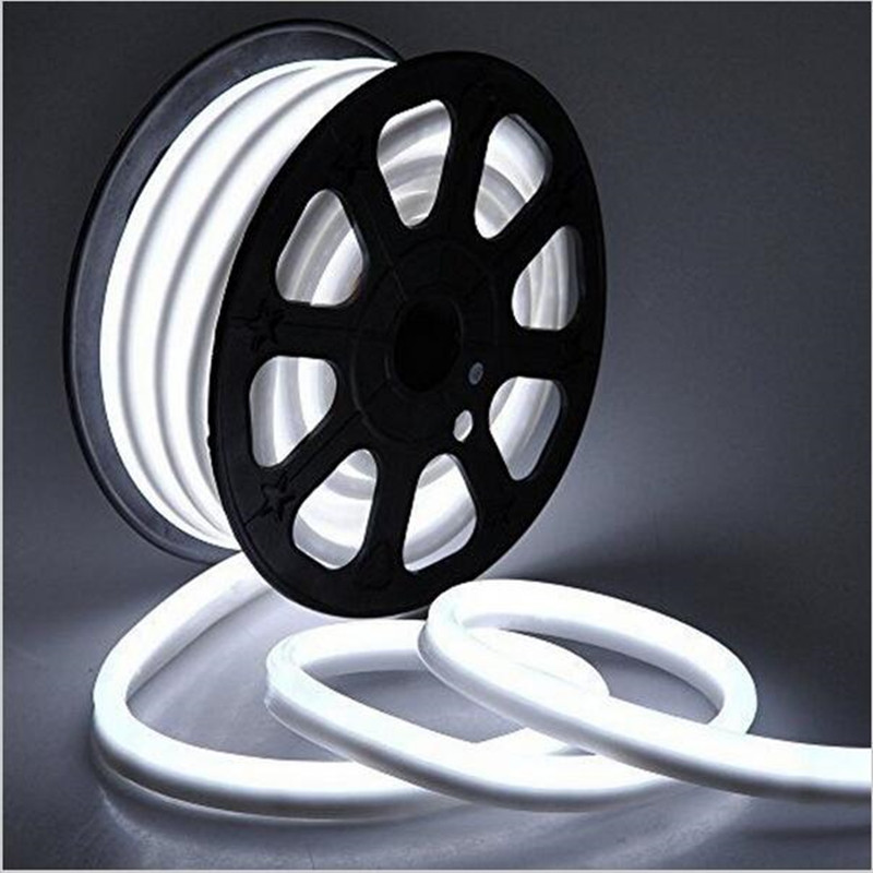 картинка Гибкий Неон LED SMD, форма - D, белый, 120 LED/м,  бухта 100м от магазина Электротехника