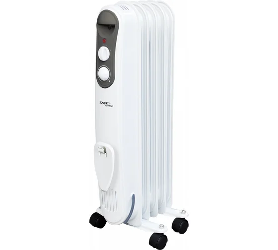 картинка Радиатор масляный 1кВт 5 секций Scarlett от магазина Электротехника