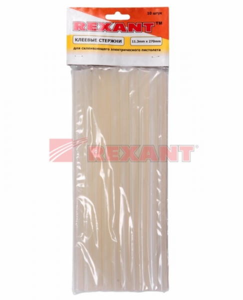 картинка Клеевой стержень d=11.2 мм ,  L=270мм , прозрачный REXANT от магазина Электротехника