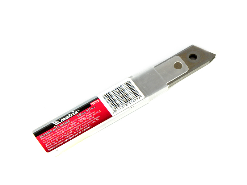 картинка Лезвия 18мм 10шт Matrix от магазина Электротехника