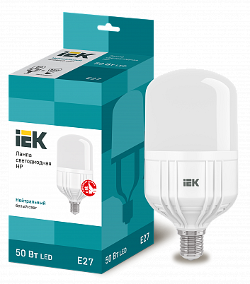 картинка Лампа LED  50Вт E27 (4500lm) 4000K IEK от магазина Электротехника