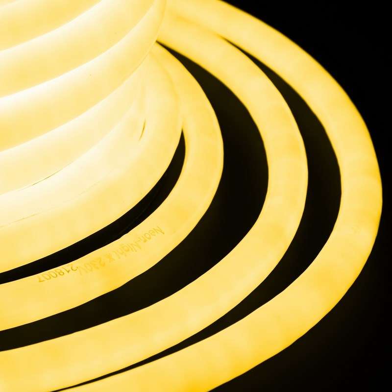 картинка Гибкий Неон LED 360 (круглый) - желтый, бухта 50м от магазина Электротехника